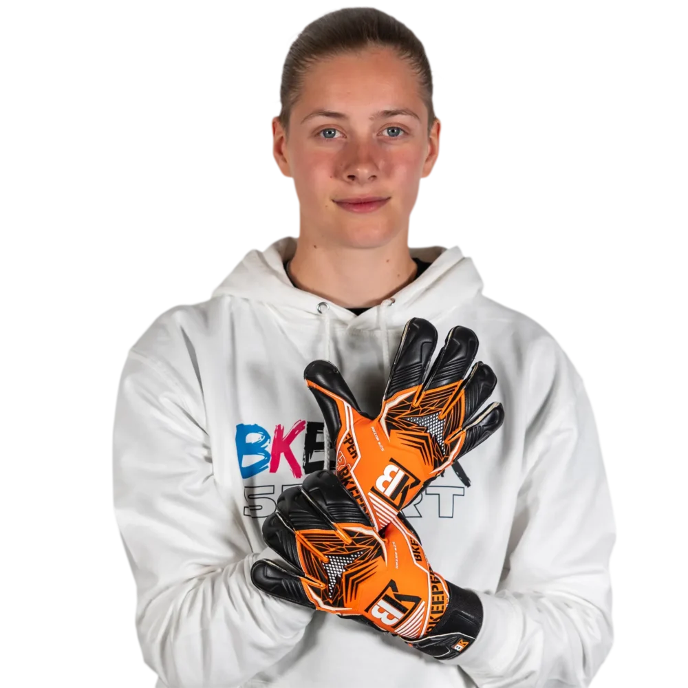 Bkeeper ANZAR #25 Orange Goalkeeper Gloves (Adult)