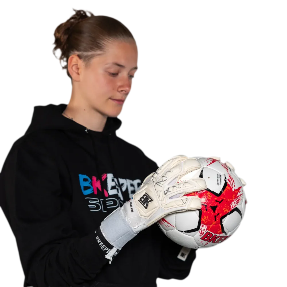 Bkeeper NAOS #25 White Goalkeeper Gloves (Adult)