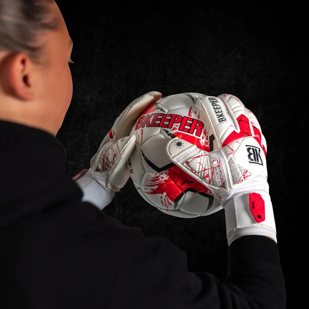 Bkeeper GALACTIC #25 White Goalkeeper Gloves (Adult)
