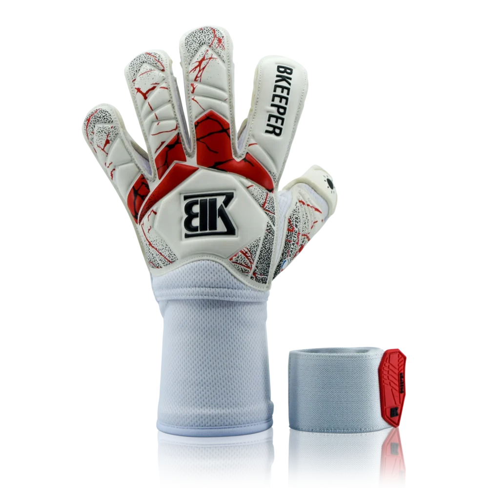 Bkeeper GALACTIC #25 White Goalkeeper Gloves (Adult)