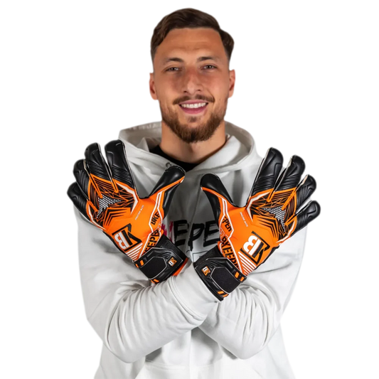 Bkeeper ANZAR #25 Orange Goalkeeper Gloves (Adult)