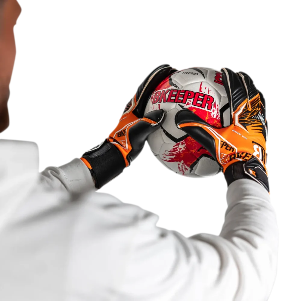 Bkeeper ANZAR #25 Orange Goalkeeper Gloves (Adult)