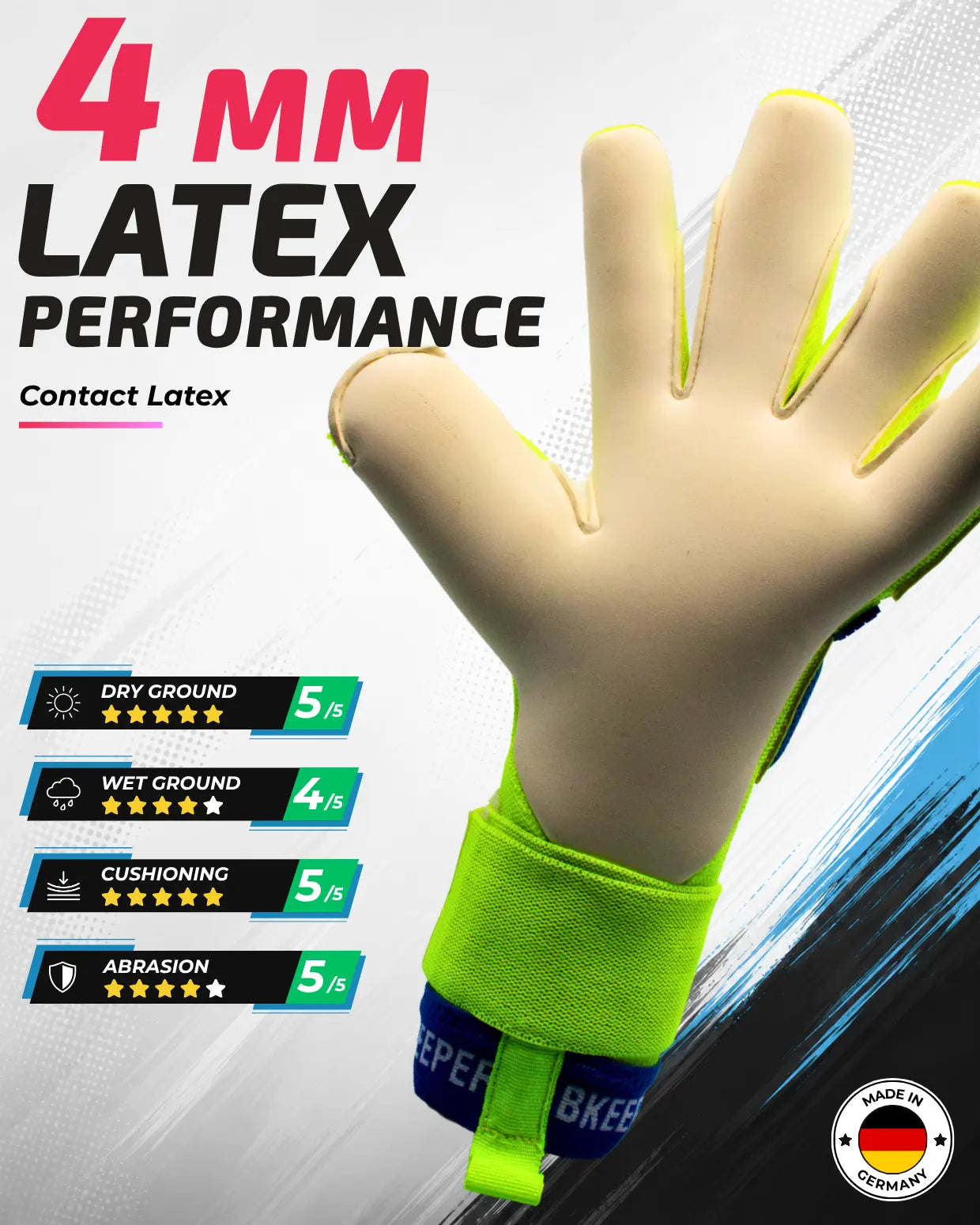 BKeeper HIVE #26 Yellow Goalkeeper Gloves