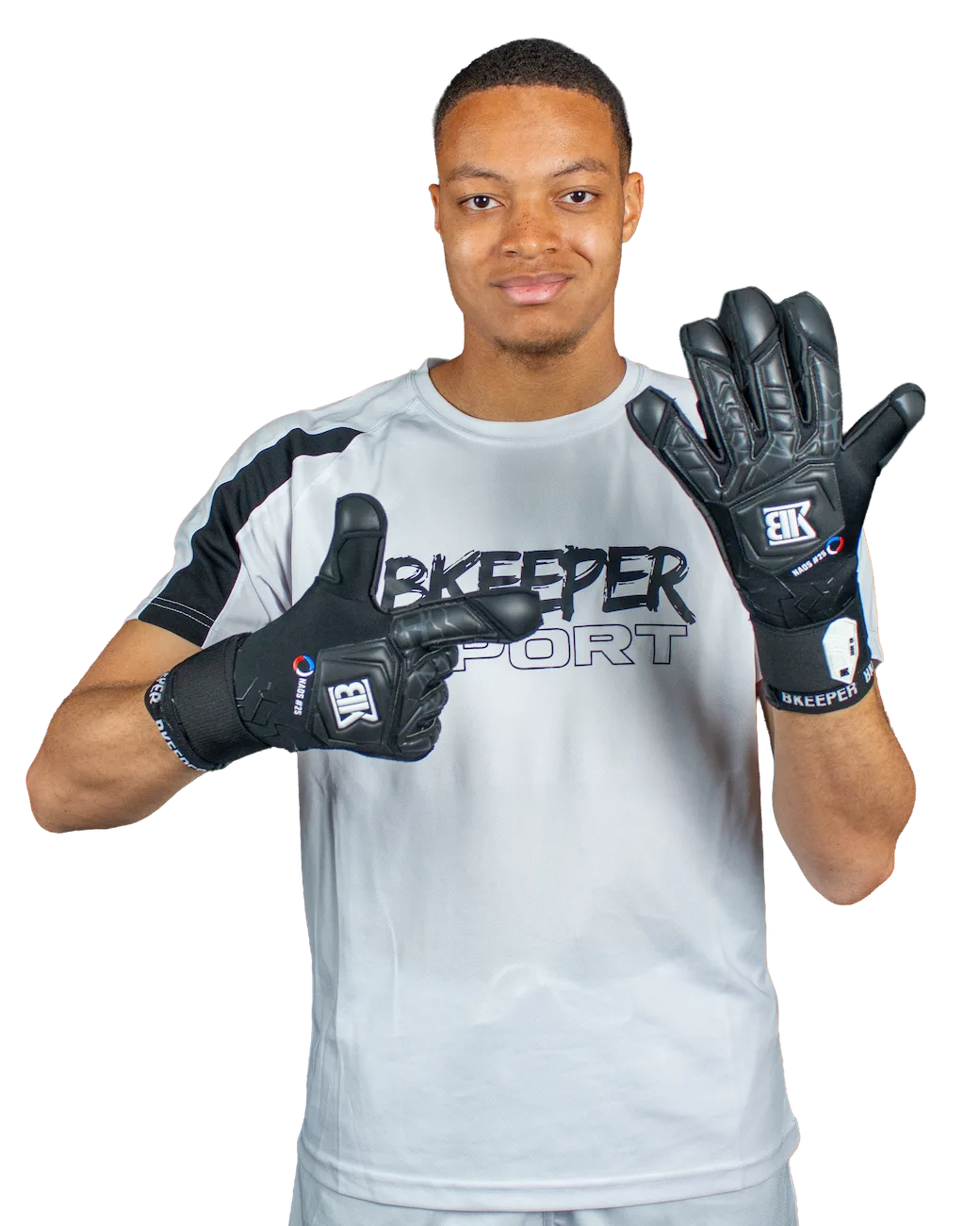 Bkeeper NAOS #25 Black Goalkeeper Gloves (Adult)