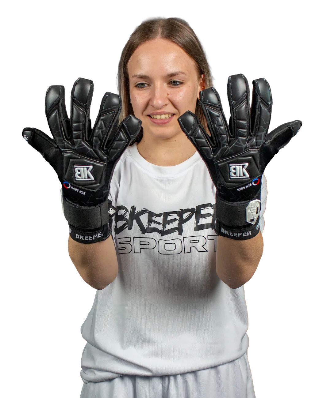 Bkeeper NAOS #25 Black Goalkeeper Gloves (Adult)
