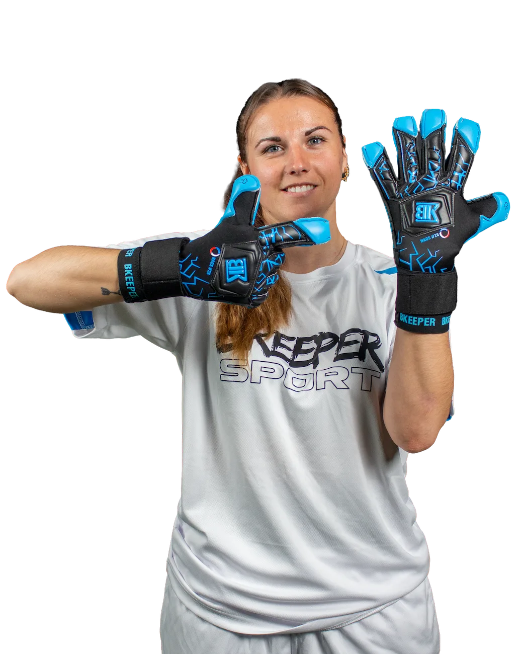 Bkeeper NAOS #26 Aqua Goalkeeper Gloves (Adult)
