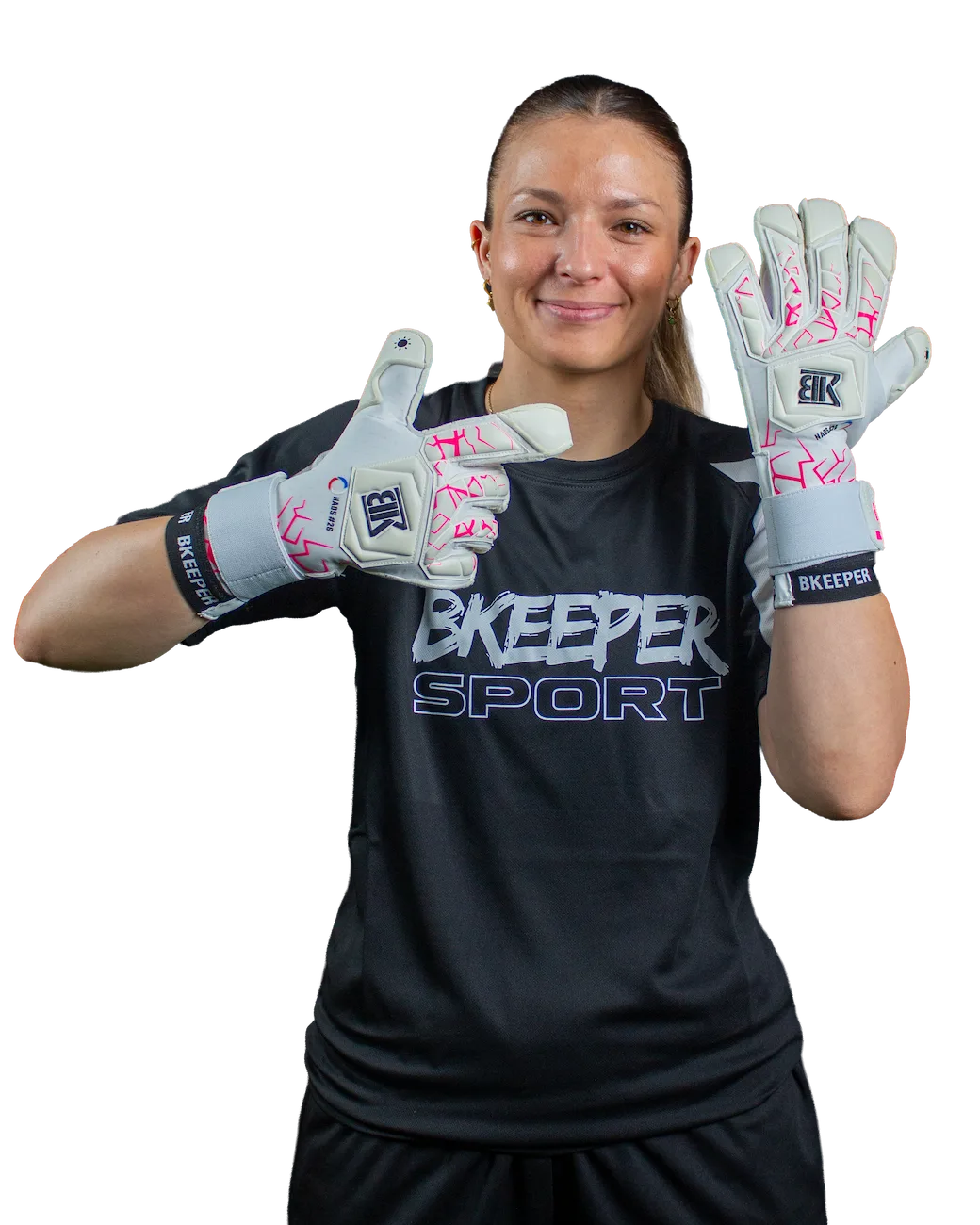 Bkeeper NAOS #26 Pink Goalkeeper Gloves (Adult)
