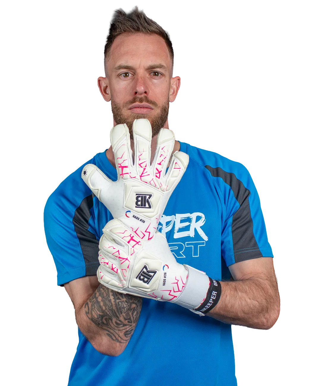 Bkeeper NAOS #26 Pink Goalkeeper Gloves (Adult)