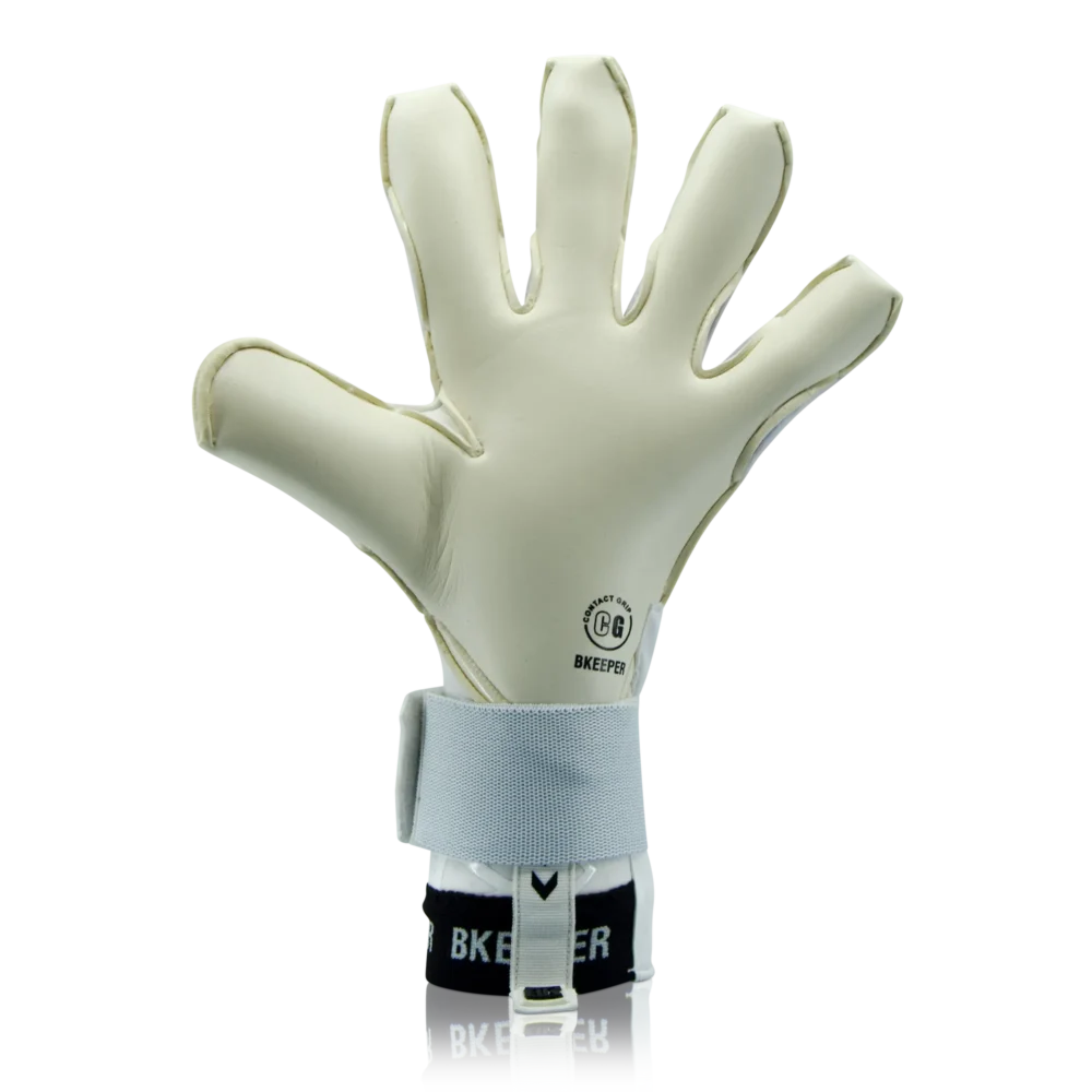 Bkeeper NAOS #25 White Goalkeeper Gloves (Adult)