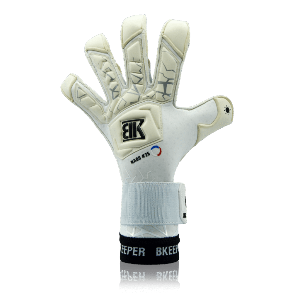 Bkeeper NAOS #25 White Goalkeeper Gloves (Adult)
