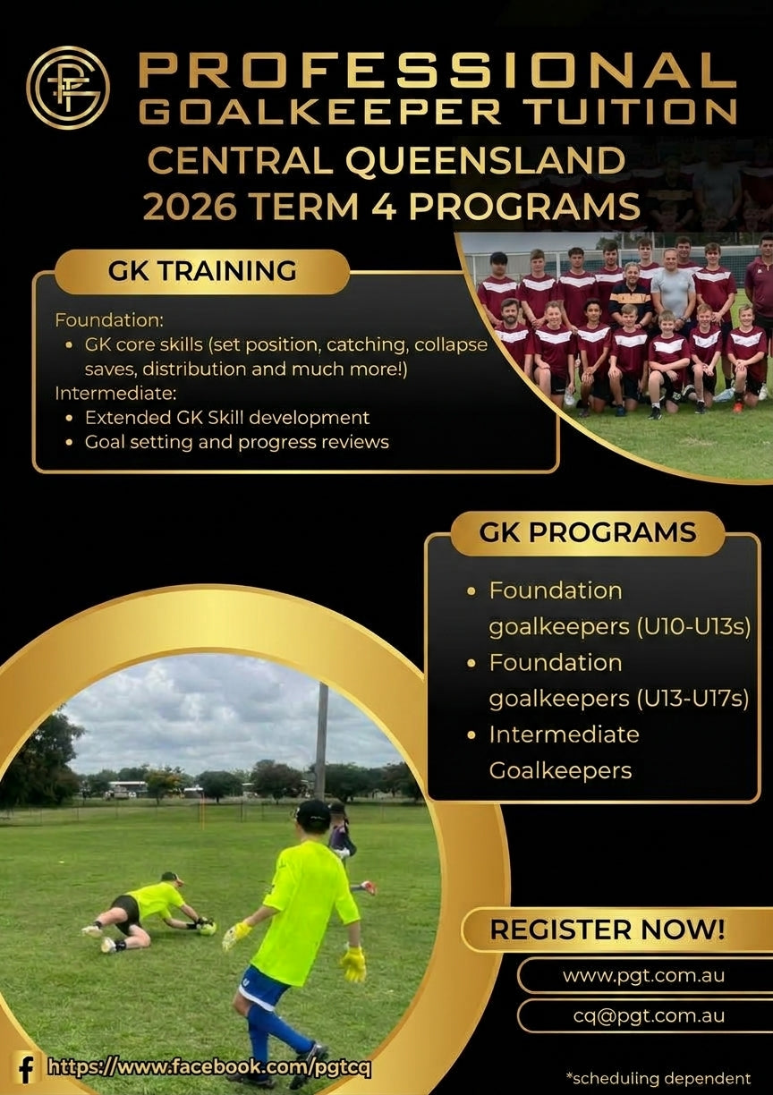 2026 PGT-CQ Term 4 GK Foundation Training Sessions - Rockhampton