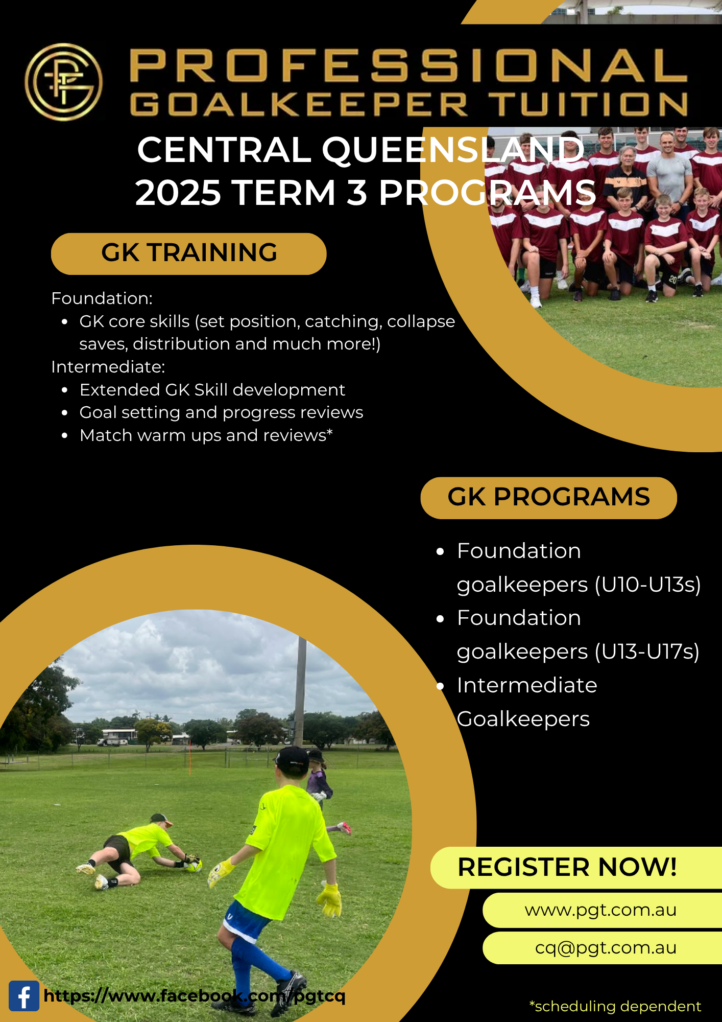PGT-CQ Term 3 Training Sessions - Goalkeepers