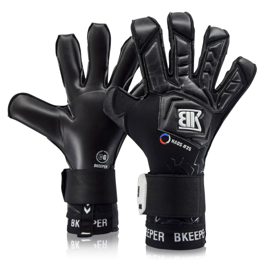 Bkeeper NAOS #25 Black Goalkeeper Gloves (Adult)