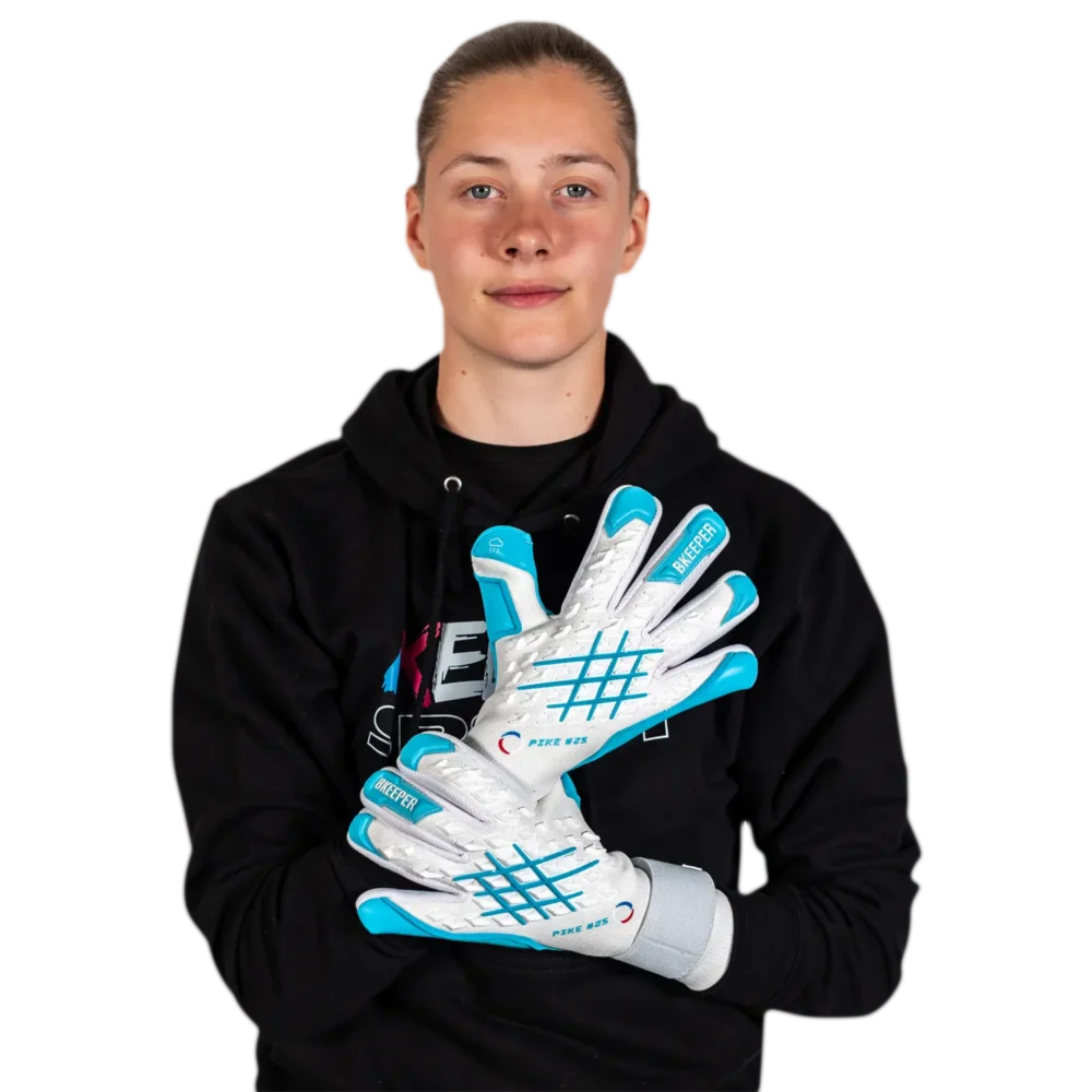 Bkeeper PIKE #25 Aqua Goalkeeper Gloves (Adult)